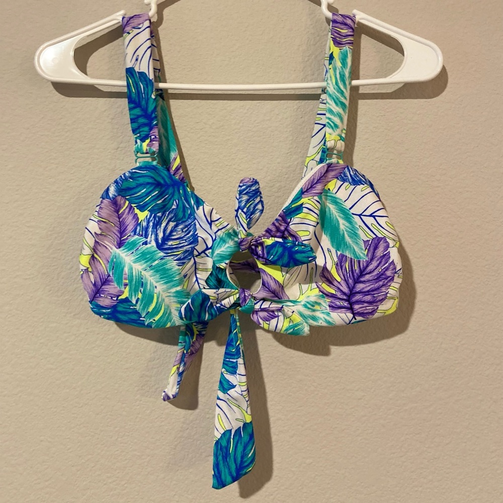Blue, Purple, and Green Bikini Top